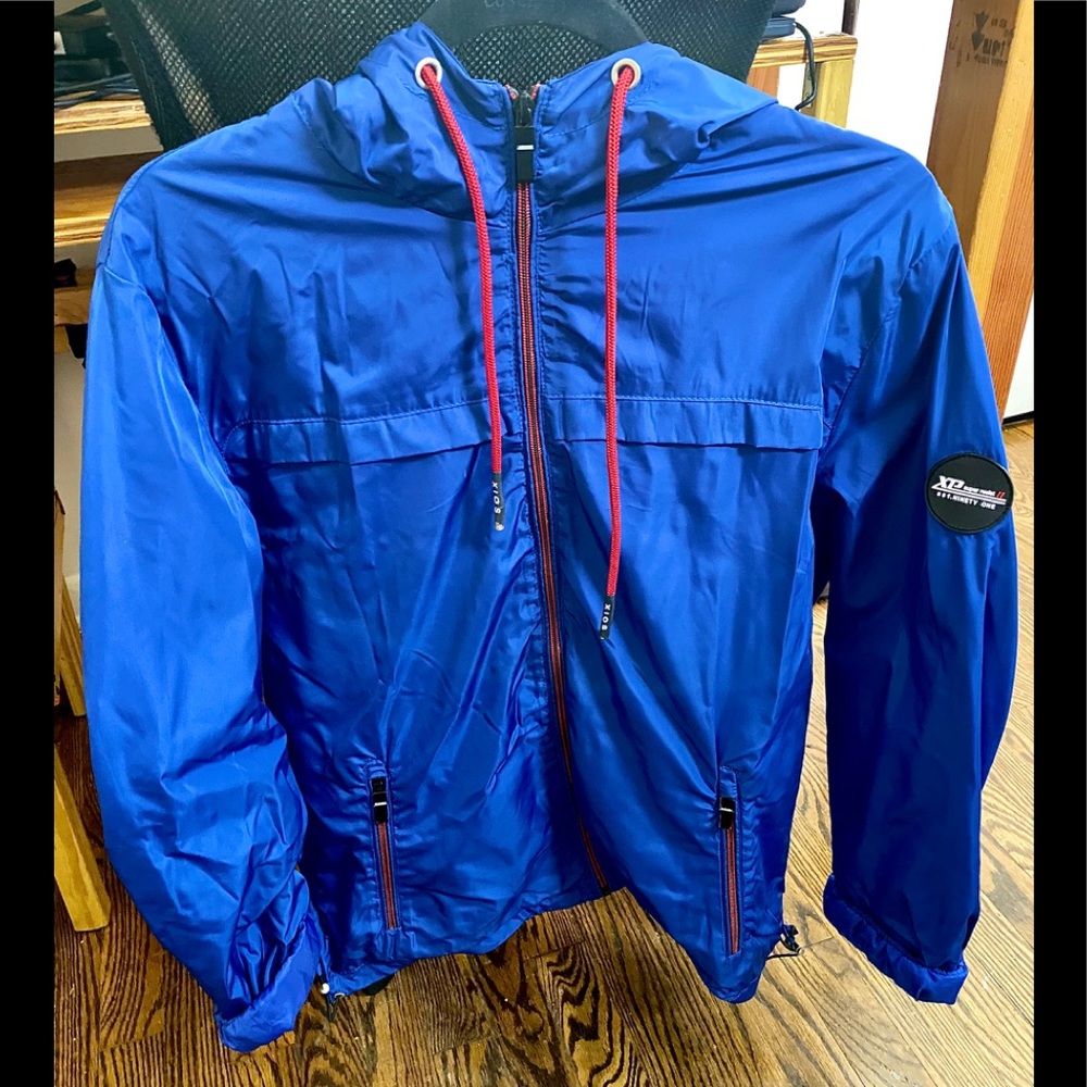 Mens Royal blue Windbreaker Jacket Size M